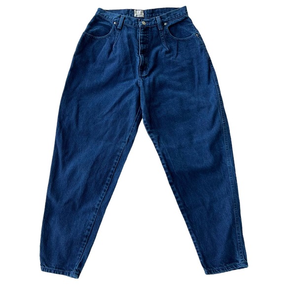Sasson Vintage Mom Jeans Waist Size 29 High Waisted Dark Wash 80's Relaxed - Picture 1 of 6
